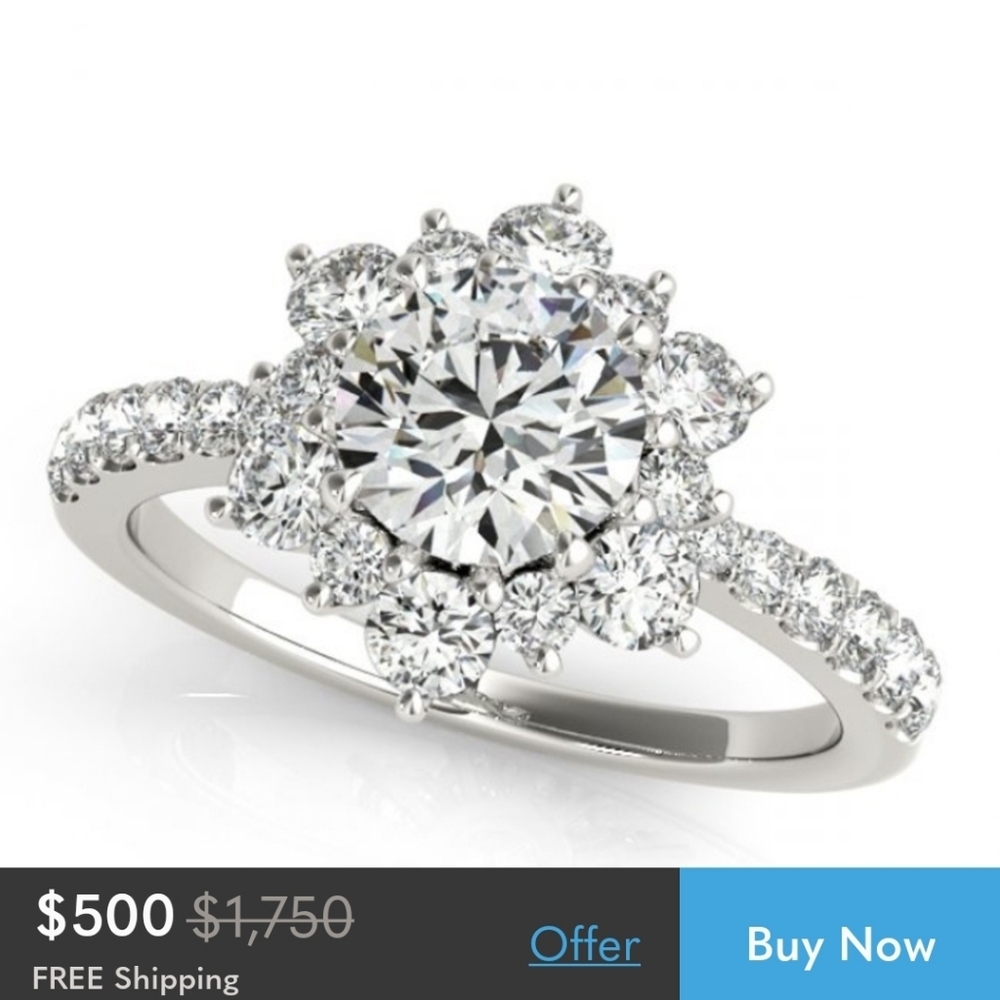 GRA Certified Moissanite Ring in Sterling Silver Size 4.75! 💍 - Picture 12 of 12